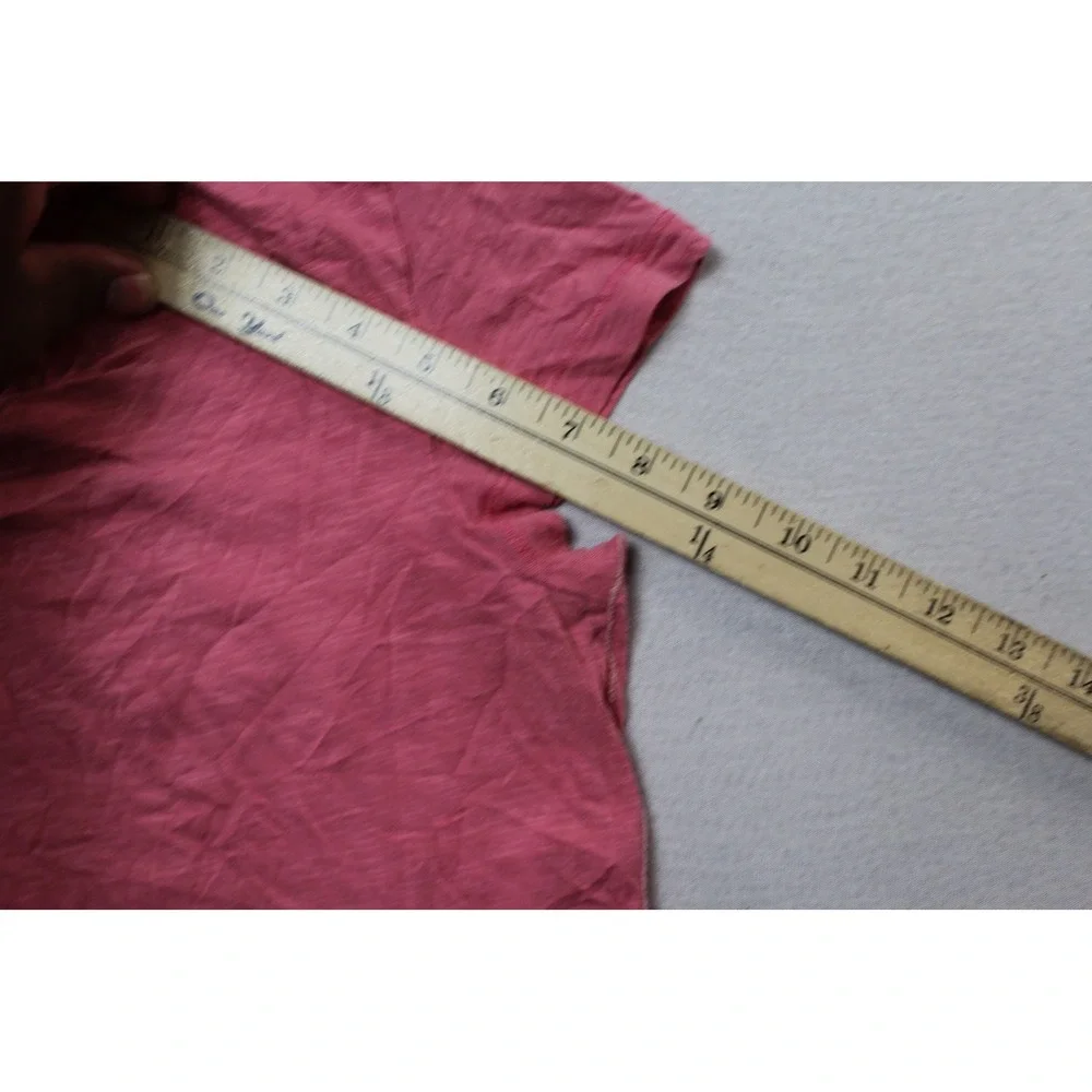 Merona V-Neck Tee Women Double Extra Large Pink Excellent Slub Knit Cotton